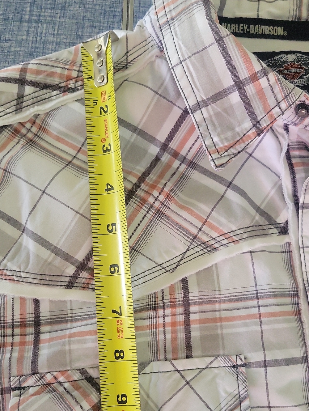 Mens Harley Davidson Genuine Motor Clothes Snap Front And Collar Sz XL Shirt - Picture 11 of 16